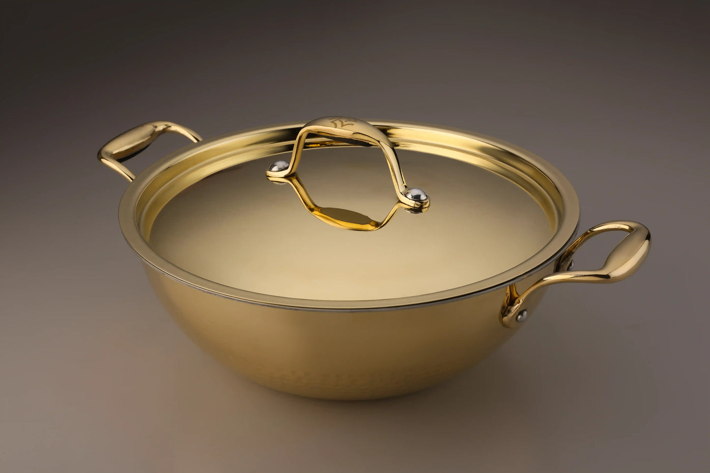 Brass Kadhai with Brass Lid