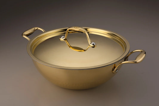 Brass Kadhai with Brass Lid