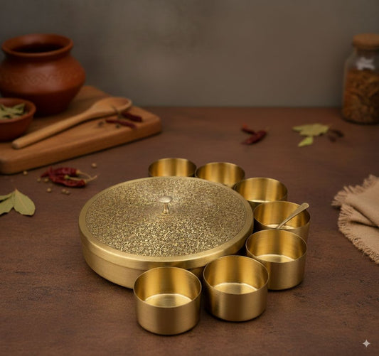 Brass Masala Dabba